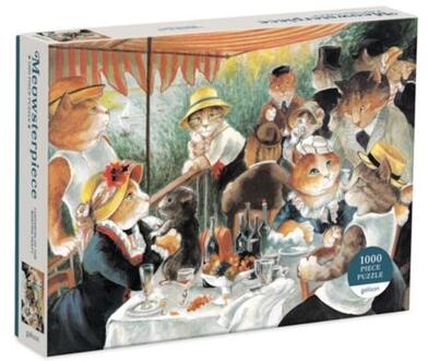 Luncheon Of The Boating Party Meowsterpiece Of Western Art 1000 Piece Puzzle - Susan Herbert (ISBN: 9780735367517)