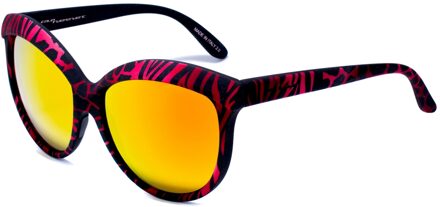 Lunettes de soleil femme Italia Independent 0092-ZEF-053 Zwart/rood