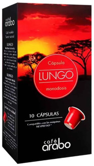 Lungo Arabo 10 Nespresso compatible aluminum capsules