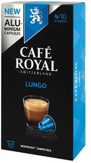 Lungo Cafe Royal 10 compatible Nespresso aluminum capsules