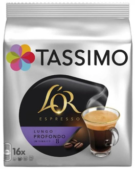 Lungo Profondo intensity 8 L 'or, 16 services TASSIMO