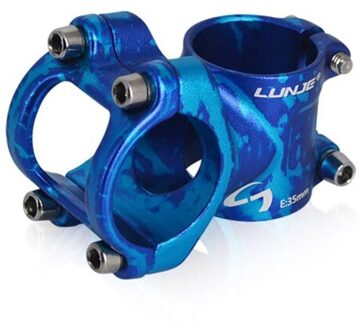 Lunje Fiets Stuurpen Mountainbike Mtb Racefiets Korte Riser 31.8X35Mm Cnc Hoge Sterkte Lichtgewicht fiets Stuurpen paars blauw