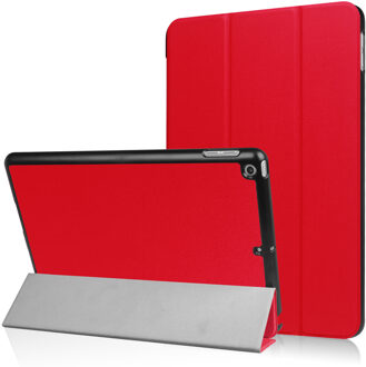 Lunso 3-Vouw sleepcover hoes - iPad 9.7 (2017/2018) - Rood