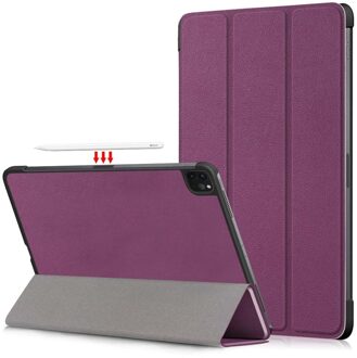 Lunso 3-Vouw sleepcover hoes - iPad Pro 11 inch (2018/2020/2021) - Paars