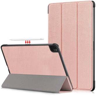 Lunso 3-Vouw sleepcover hoes - iPad Pro 11 inch (2018/2020/2021) - Rose Goud