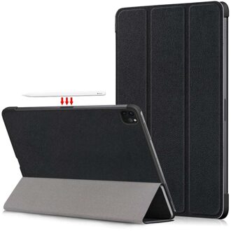 Lunso 3-Vouw sleepcover hoes - iPad Pro 11 inch (2018/2020/2021) - Zwart