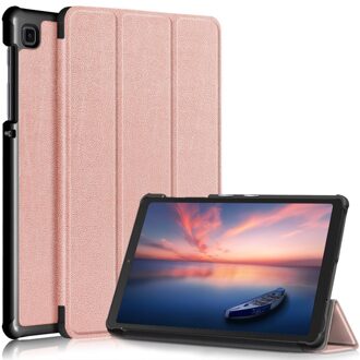 Lunso 3-Vouw sleepcover hoes - Samsung Galaxy Tab A7 Lite - Rose Goud