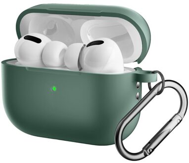 Lunso AirPods Pro 2 - Softcase hoes - Army Groen