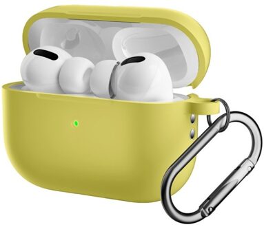 Lunso AirPods Pro 2 - Softcase hoes - Geel Groen