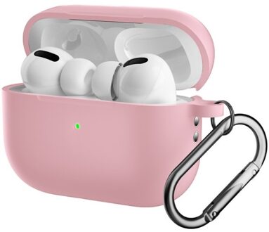 Lunso AirPods Pro 2 - Softcase hoes - Lichtroze Groen