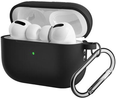 Lunso AirPods Pro 2 - Softcase hoes - Zwart