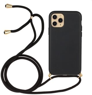 Lunso Backcover hoes met koord - iPhone 13 Mini - Zwart