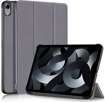 Lunso iPad 10 (2022) - Tri-Fold Bookcase hoes - Grijs