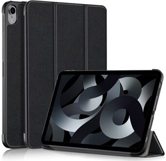 Lunso iPad 10 (2022) - Tri-Fold Bookcase hoes - Zwart