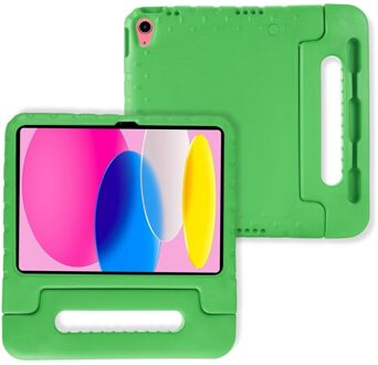 Lunso iPad 11 inch (2025) A16 - EVA Schokbestendige Kinderhoes met handvat - Groen