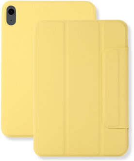 Lunso iPad 11 inch (2025) A16 - Tri-Fold Bookcase hoes - Geel