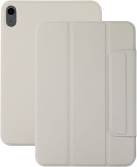 Lunso iPad Air 11 inch (2024/2025) - Tri-Fold Bookcase hoes - Beige Grijs