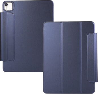 Lunso iPad Air 13 inch (2024/2025) - Tri-Fold Bookcase hoes - Donkerblauw