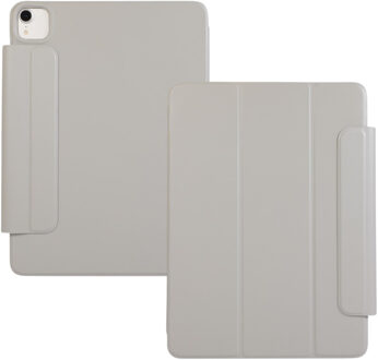 Lunso iPad Air 13 inch (2024/2025) - Tri-Fold Bookcase hoes - Lichtgrijs