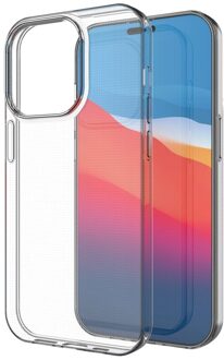 Lunso iPhone 14 Pro - Softcase hoes - Transparant