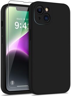 Lunso iPhone 15 - Hoesje Flexibel silicone Backcover - Zwart