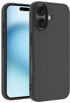 Lunso iPhone 16 hoesje - Ultra dunne Backcover - Zwart