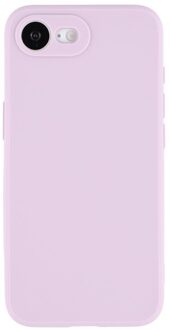 Lunso iPhone 16e hoesje - Flexibel siliconen Backcover - Lila Paars