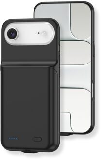 Lunso iPhone 17 Air case - Powerbank hoesje 7000 mAh - Zwart