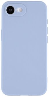 Lunso iPhone 17e / iPhone 16e hoesje - Flexibel siliconen Backcover - Lavendel Paars