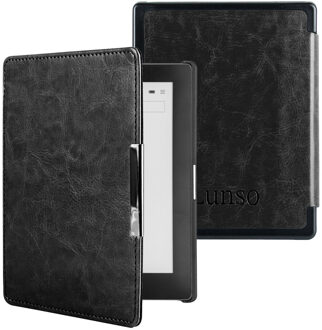 Lunso Kobo Aura Edition 1 hoes (6 inch) - sleepcover - Zwart