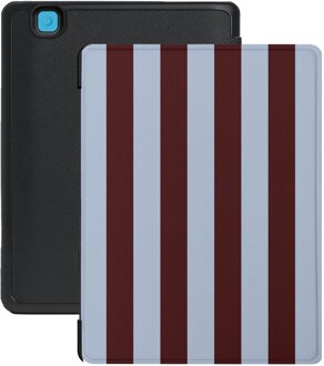 Lunso Kobo Aura Edition 2 hoesje (6 inch) - Vegan Saffiano Leren Sleep Cover - Burgundy Blauw, Bruin