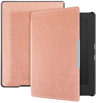 Lunso Kobo Aura H20 Edition 1 hoes (6.8 inch) - sleep cover - Rose Goud