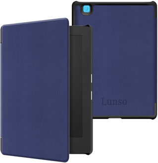 Lunso Kobo Aura H20 Edition 2 hoes (6.8 inch) - sleepcover - Donkerblauw