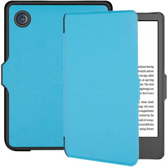 Lunso Kobo Clara 2E hoes (6 inch) - sleep cover - Lichtblauw