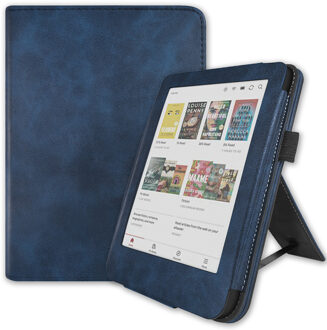 Lunso Kobo Clara BW / Clara Colour hoes (6 inch) - Luxe Stand sleepcover - Blauw