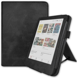 Lunso Kobo Clara BW / Clara Colour hoes (6 inch) - Luxe Stand sleepcover - Zwart