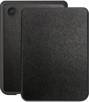 Lunso Kobo Clara BW / Clara Colour hoes (6 inch) - Vegan Saffiano Leren sleepcover - Zwart