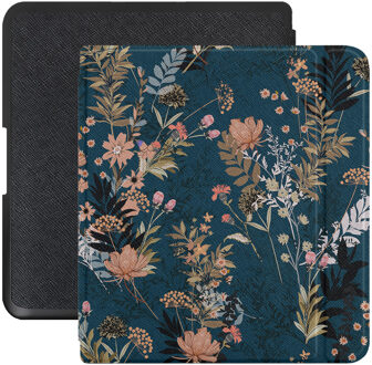 Lunso Kobo Forma hoes (8 inch) - Vegan Saffiano Leren sleepcover - Urban Park Blauw, Meerdere kleuren