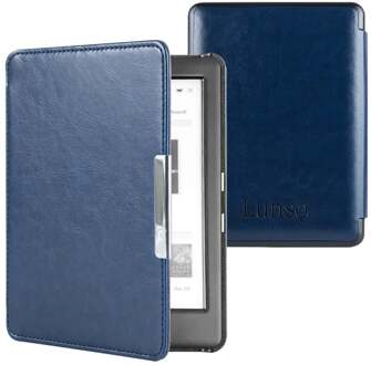 Lunso Kobo Glo / Glo HD / Touch 2.0 hoes (6 inch) - sleep cover - Donkerblauw