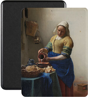 Lunso Kobo Glo / Glo HD / Touch 2.0 hoes (6 inch) - Vegan Saffiano Leren sleep cover - Vermeer Melkmeisje Meerdere kleuren