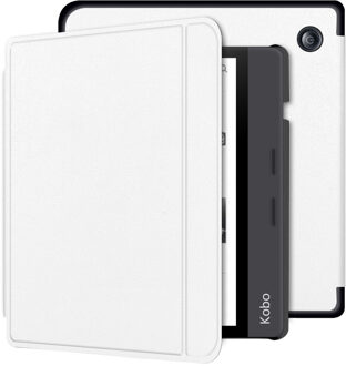Lunso Kobo Libra H20 hoes (7 inch) - sleepcover - Wit