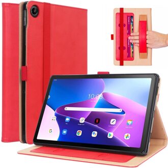Lunso Lenovo Tab M10 Plus Gen 3 (3e generatie) - Luxe Bookcase hoes - Rood