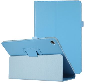 Lunso Lenovo Tab M10 Plus Gen 3 (3e generatie) - Stand flip Bookcase hoes - Lichtblauw