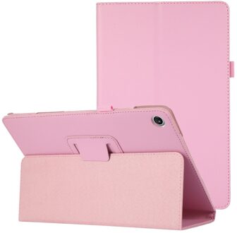 Lunso Lenovo Tab M10 Plus Gen 3 (3e generatie) - Stand flip Bookcase hoes - Lichtroze