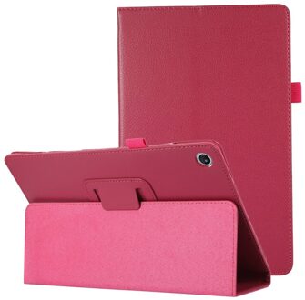 Lunso Lenovo Tab M10 Plus Gen 3 (3e generatie) - Stand flip Bookcase hoes - Roze