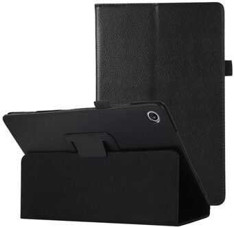 Lunso Lenovo Tab M10 Plus Gen 3 (3e generatie) - Stand flip Bookcase hoes - Zwart