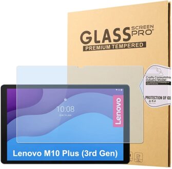Lunso Lenovo Tab M10 Plus Gen 3 Beschermglas (3e generatie) - Full cover Screenprotector Transparant