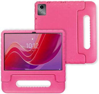 Lunso Lenovo Tab M11 - EVA Schokbestendige Kinderhoes met handvat - Roze