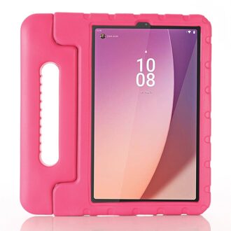 Lunso Lenovo Tab M9 (9 inch) - EVA Schokbestendige Kinderhoes met handvat - Roze