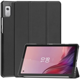 Lunso Lenovo Tab M9 (9 inch) - Tri-Fold Bookcase hoes - Zwart